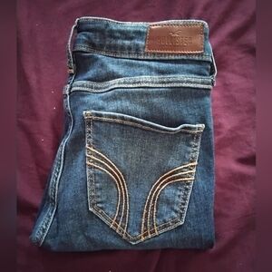 Hollister Women's Dark Blue Denim Jeans